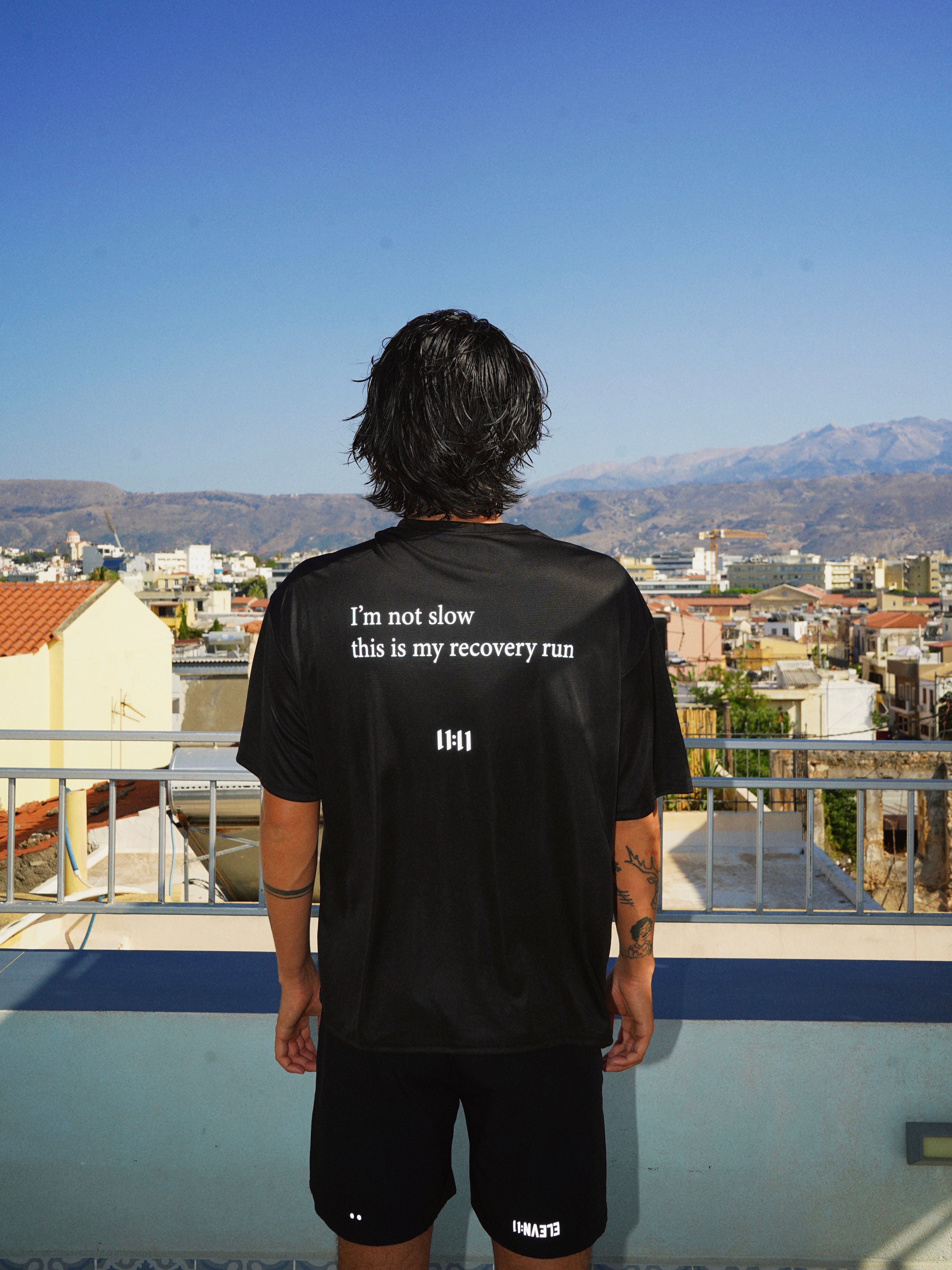 "Not slow" oversized performance t-shirt