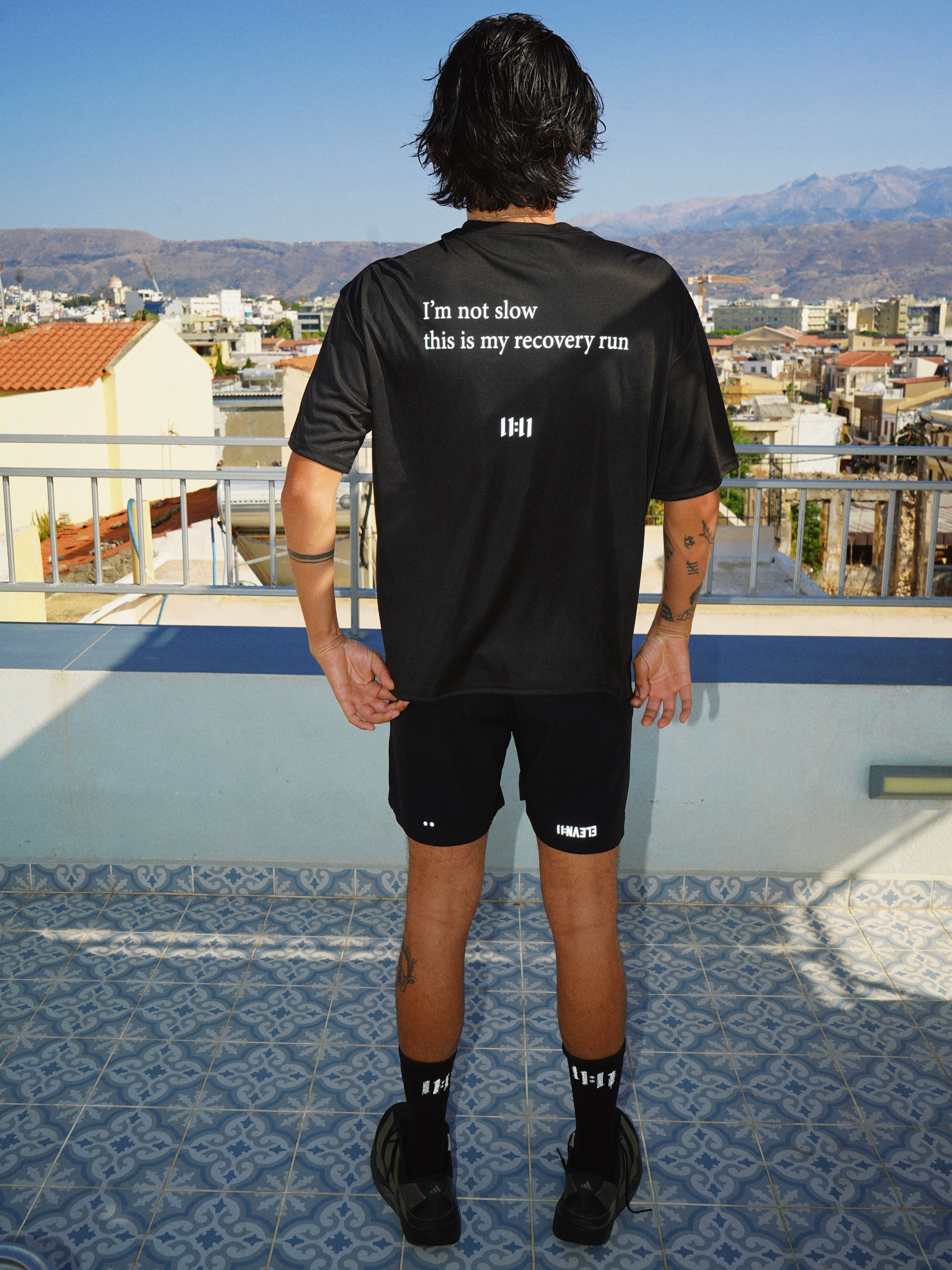 "Not slow" oversized performance t-shirt