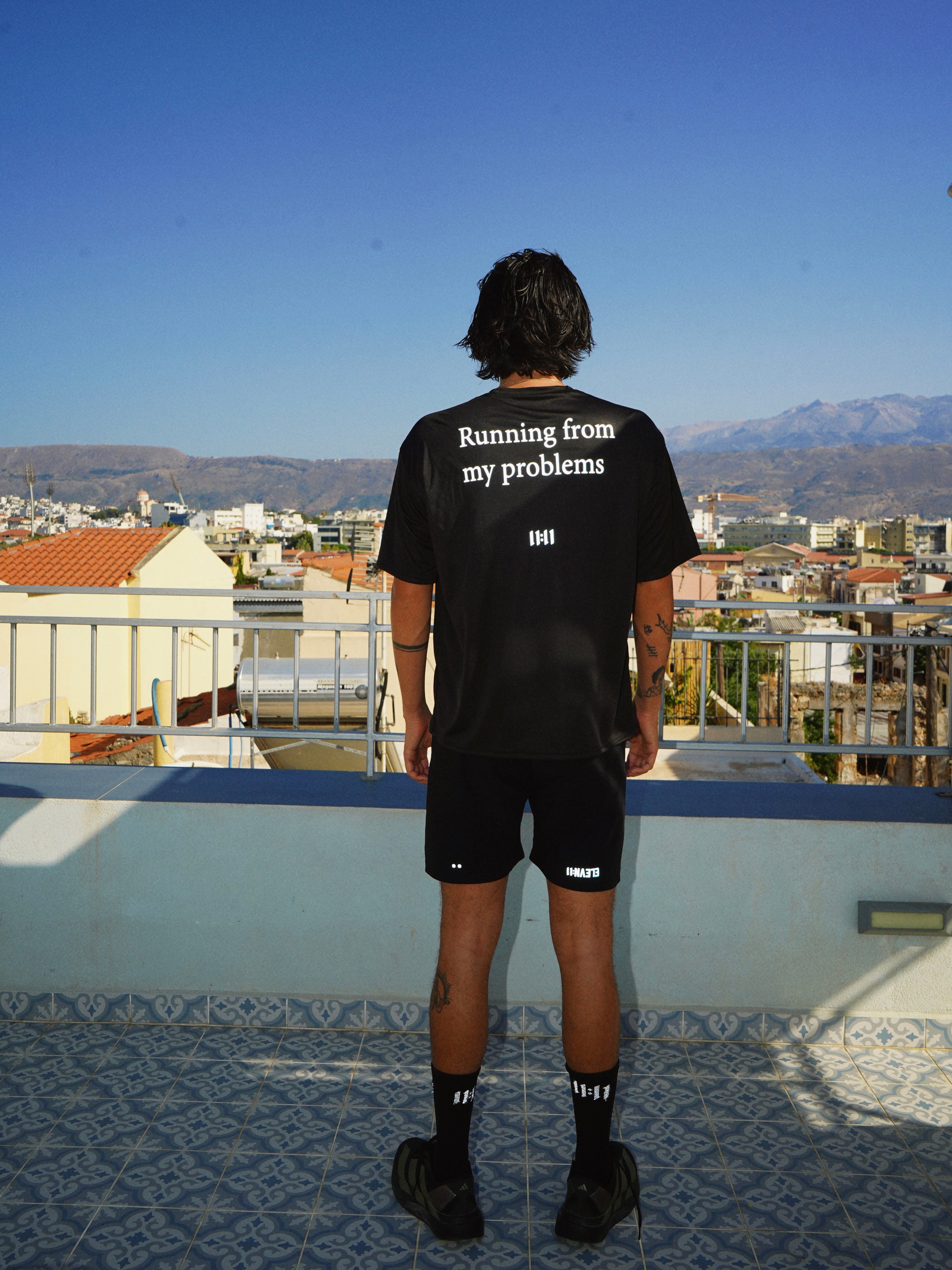 "Problems" oversized performance t-shirt